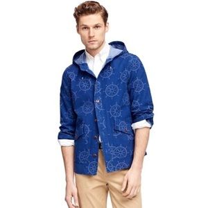 BROOKS BROTHERS Nautical Print Shirt Jacket